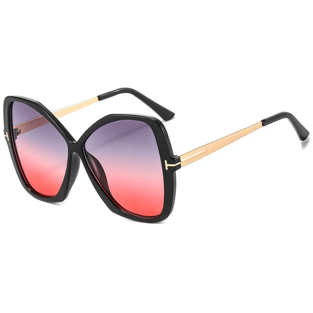 Wholesale Large Frame Cat Eye PC Sunglasses